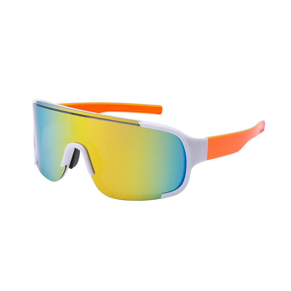New fashion one-piece large frame sunglasses ins personalized outdoor sports cycling sunscreen windproof eye protection sunglasses
