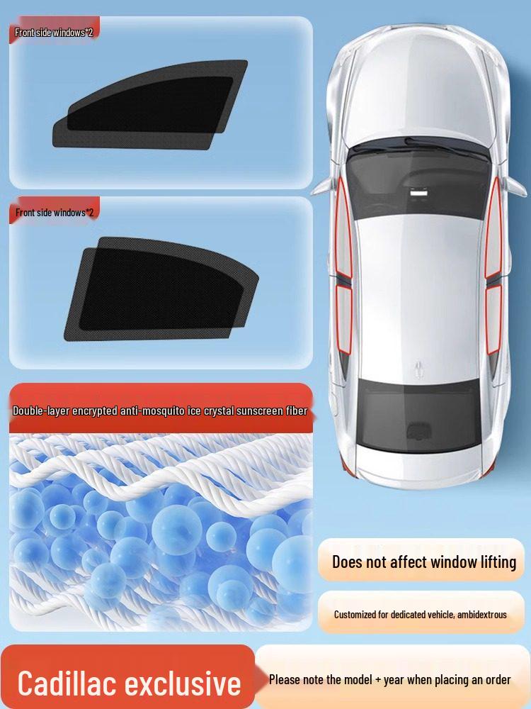 Car Door Mosquito Screen Mesh: Insect-Proof Sunshade for Windows