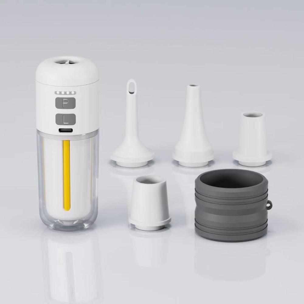 Rechargeable Inflatable Pump 5pcs Nozzles Electric Air Pump Camping Light Air Pump Air Mattress