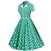 Vintage 50er Jahre Hepburn-Stil Swing-Kleid für Urlaube und Brautjungfern