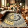 Mysterious Moon and Sun Carpet for Living Room, Bedroom, Floor Mat, Lounge, Large Area Carpet, Home Decoration