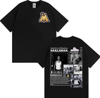 Rapper Maluma Baby Juan Londono Tour 2025 Grafické tričko Pánské Dámské Móda Hip Hop Street Trička Retro Oversized Tričko Topy
