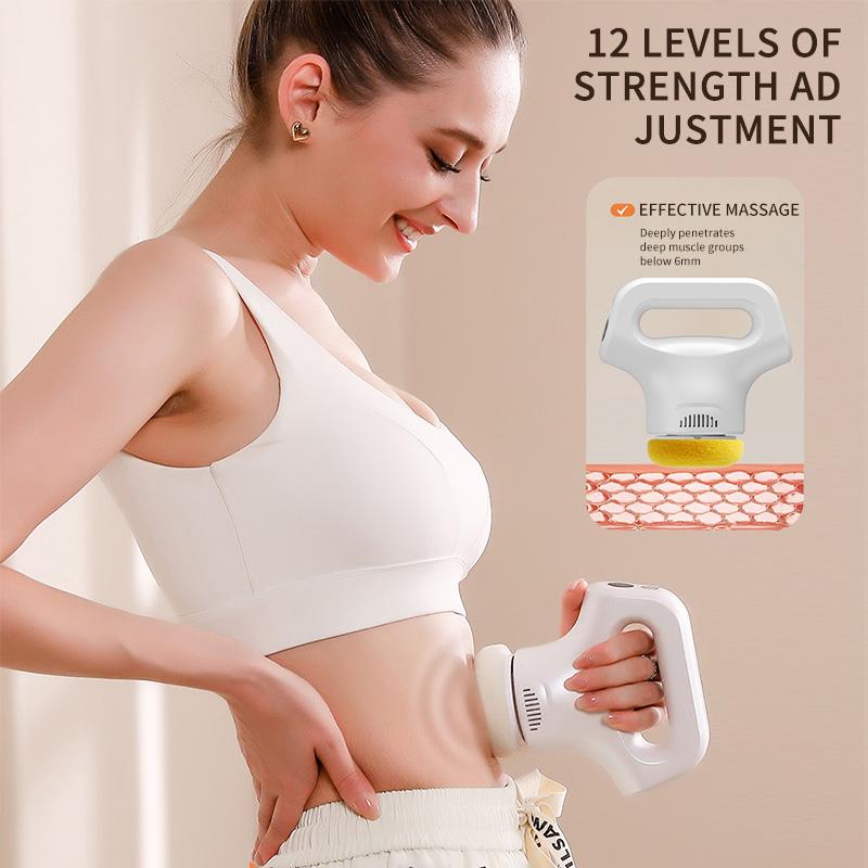 Handheld Body Shaping Machine Massager Body Slim Massage 3 heads and 3 Pads Adjustable Multi-Speed Vibration Deep Tissue Relax