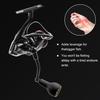 63mm Spinning Handle with TPE Gray Knob (27mm) Compatible with Shimano Stradic FL, FM, Stella, Vanford, Vanquish, and Naski