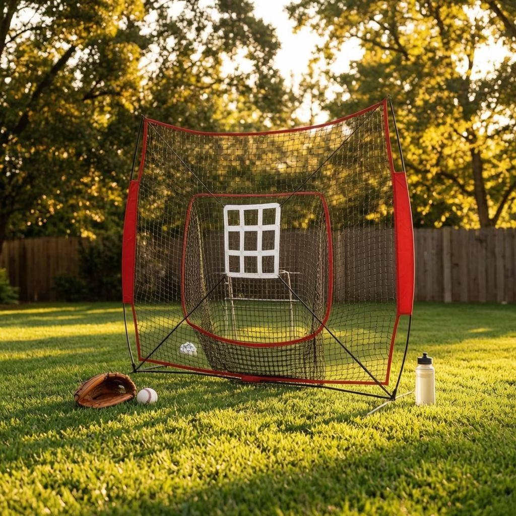 Baseball Practice Net Durable Batting Hitting Softball Training with Carry