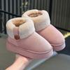 Children's Cotton Slippers Winter Girls Boys Velvet Warm Girls Waterproof Children's Home Shoes Bags and Baby Cotton Shoes