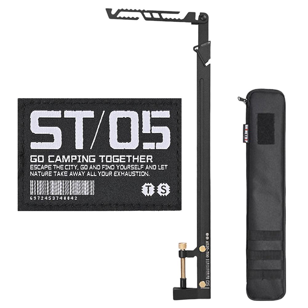 

Складная стойка для освещения, 8 регулируемых по высоте складных настольных фонарей, вешалка для стола толщиной менее 28 мм чёрный