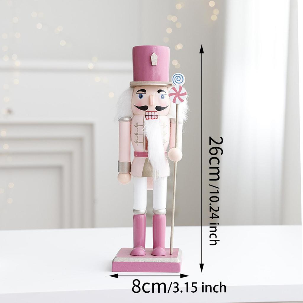 Nussknacker Ornament Weihnachtsdekorationen Skulptur Weihnachts-Nussknacker-Soldat für Heim-Szenenlayout Festival-Party Kamin