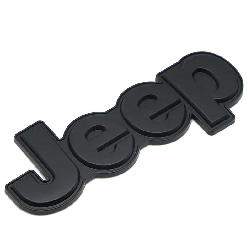 For Jeep Metal Car Emblem  for Jeep Grand Cherokee Wrangler Renegade Compass JK Patriot Auto Rear Trunk Badge Styling