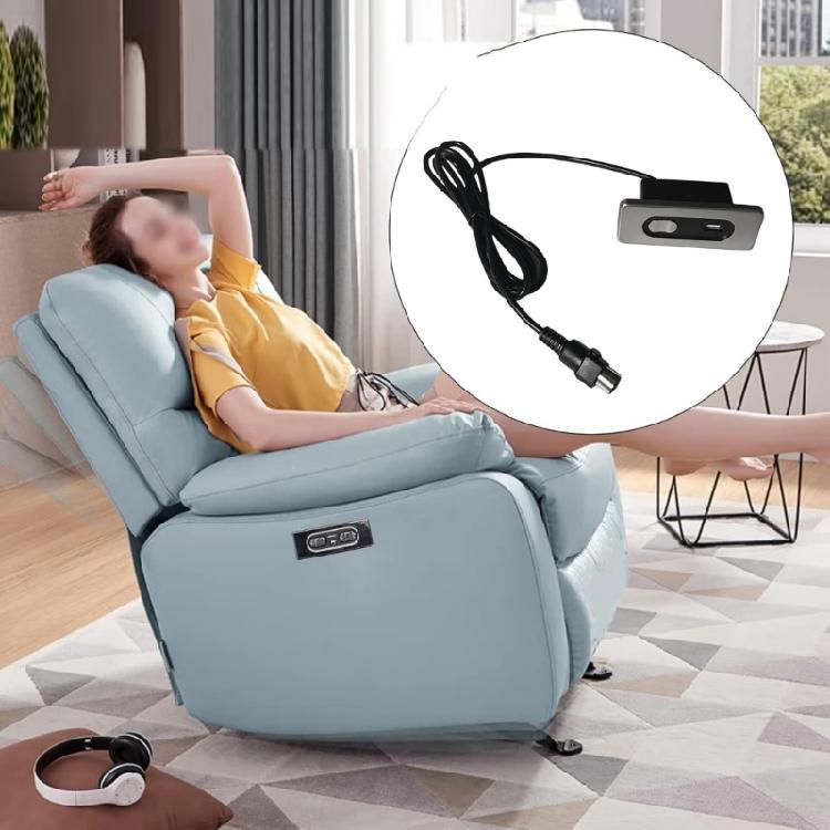Interruttori per poltrona reclinabile manuale con porta di ricarica USB Controller per divano elettrico Pulsanti di controllo manuale Interruttori di ricambio