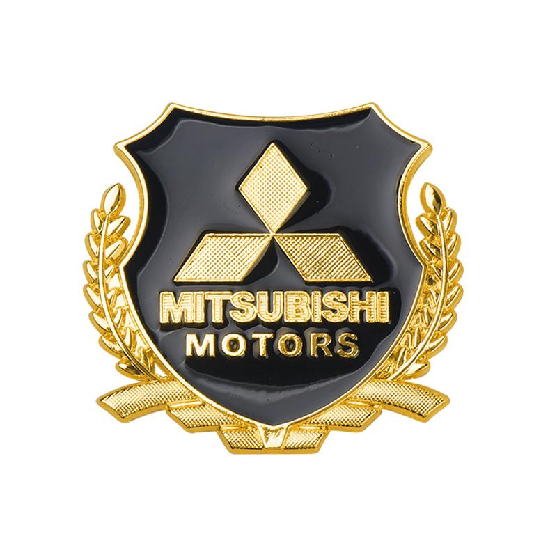 3D kovové emblémy na auto Boční kufr Dveře Okno Samolepky Dekorace Nálepky Pro Mitsubishi Asx Lancer Pajero Outlander Delica Eclipse