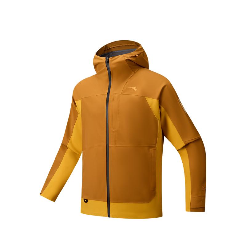 ANTA Variety Training Collection Windbreaker Jackets Men's Honey Soaked Orange/Rain Soaked Melon Yellow Hooded Moderate 152547608N-2
