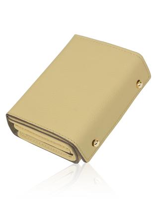 Genuine Made In Small Bills Will Not Easy To Many Card Mini Coin Bifold [Aoita] Women's Wallet, Leather, Japan, Wallet, Fold, Box-Shaped Wallet,