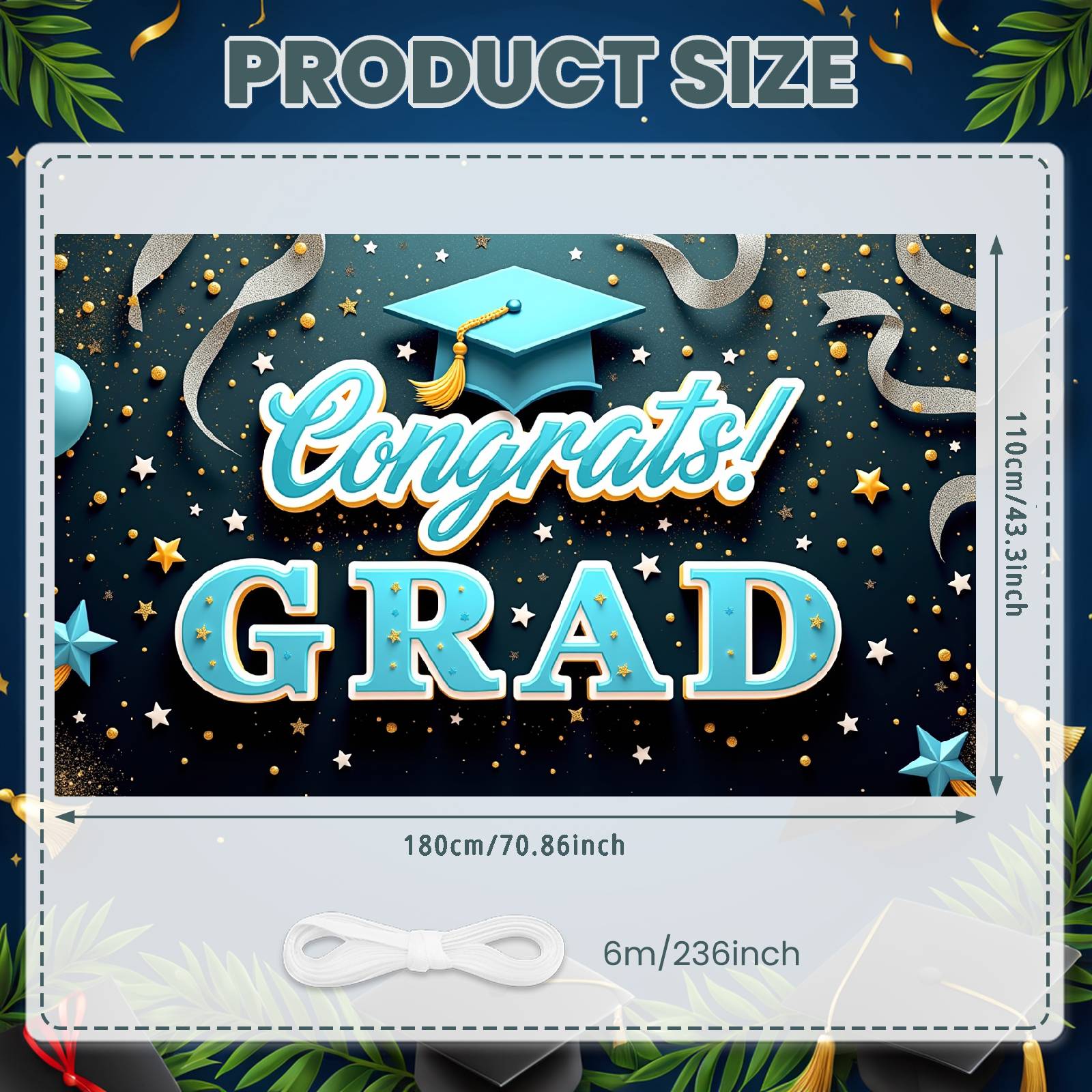 

Grad Backdrop Pastel Pink Graduation Banner Grad Event Banner Festive Design Graduation Background For Graduation Celebration