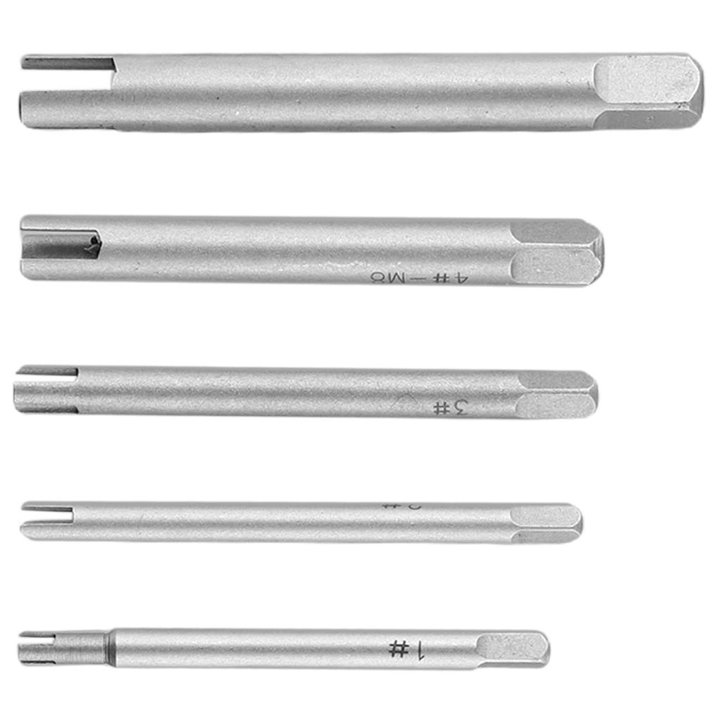Legierter Stahl M4-M10 Gewindebohrer-Auszieher-Satz - 3-Klauen-Design für einfache Entfernung abgebrochener Schrauben mit Elektrowerkzeugen, 5 Stück Bohrer enthalten
