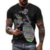 Vintage Sport Bicycle Bike Graphic T Shirts Men 3D Print Mens Tee Tops Short Sleeve O-Neck Sport Tops Tee Streetwear Men Clothes