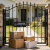 Please Leave Packages Here Signs 10" x 4" Deliveries Sign Aluminum Package Delivery Sign for Outside Front Door Home Office Shop 2 Pack