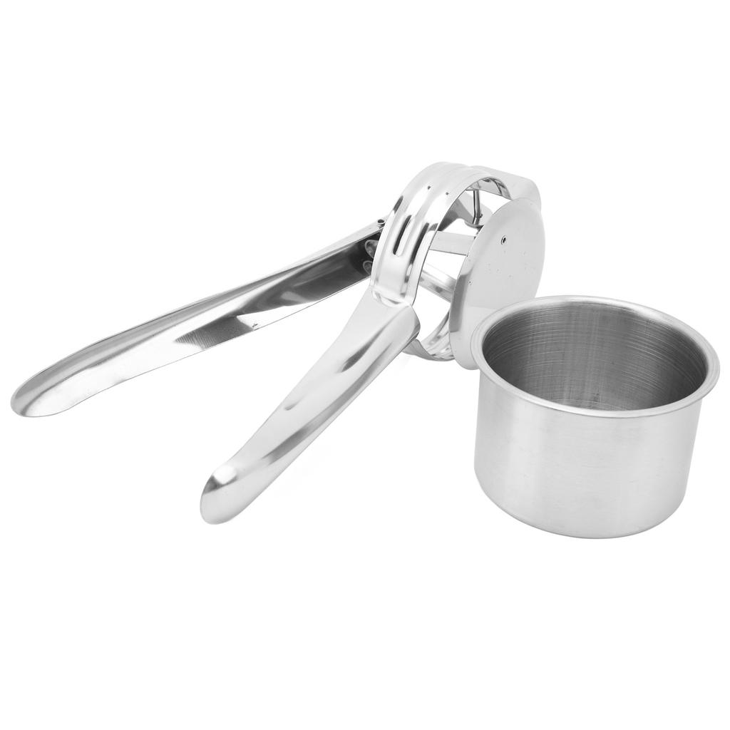 Stainless Steel Potato Ricer and Masher Ricer Stainless Steel Fruit Squeezer Juicer Kitchen Tool for Mashed Potatoes