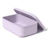 Silicone Ice Cube Tray with Lid: 4-Grid Frozen Soup & Food Storage Box