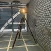 Industrial Handcrafted Floor Lamp with Wooden Tripod | Collectible Home | Studio Spotlight Spotlight