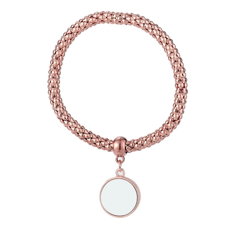 Custom Hitteoverdracht Lege Ronde Metalen Hanger Ronde Armband Sieraden Hanger voor Vrienden/Familie