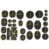 Apparel Applique Self Adhesive Black Patches Thermal Transfer DIY Craft Jacket Repair Washable Waterproof Patch