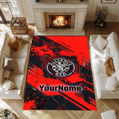 Excellence Customize Your Name Rug, Office Chair Cushion, Home Bedroom Living Room Gift.