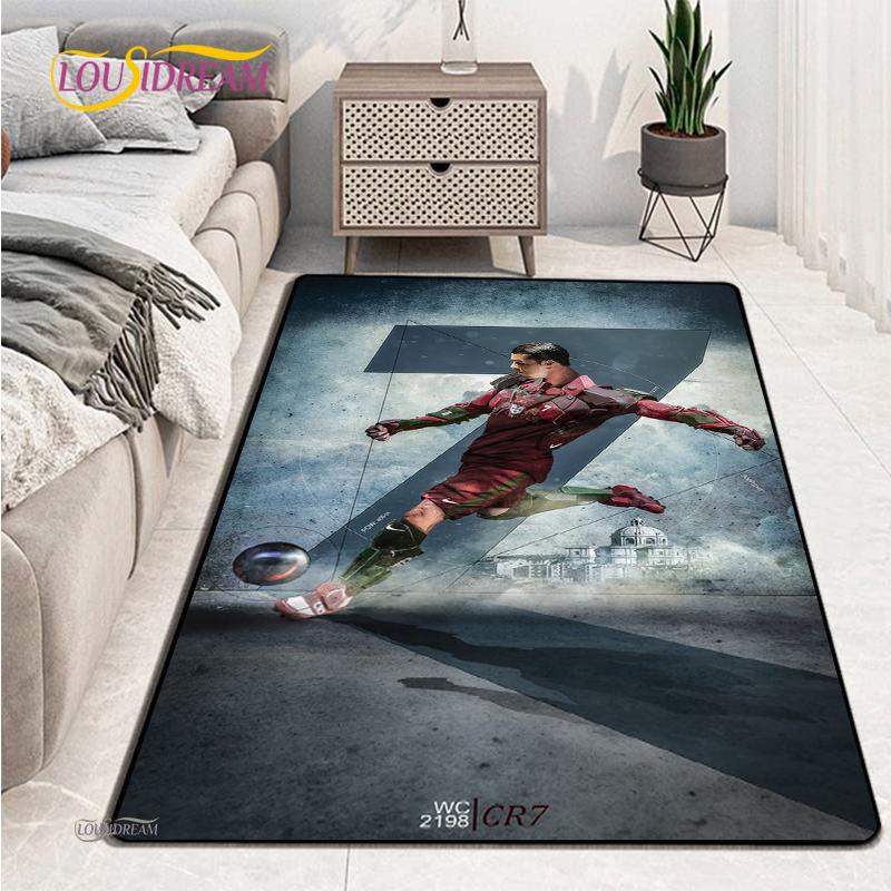 Kober s fotbalovým vzorem Kuchyňská rohožka Rohožka ke dveřím Dekorace podlahy v ložnici Koberec do obývacího pokoje Koupelna Dětský protiskluzový koberec Alfombra