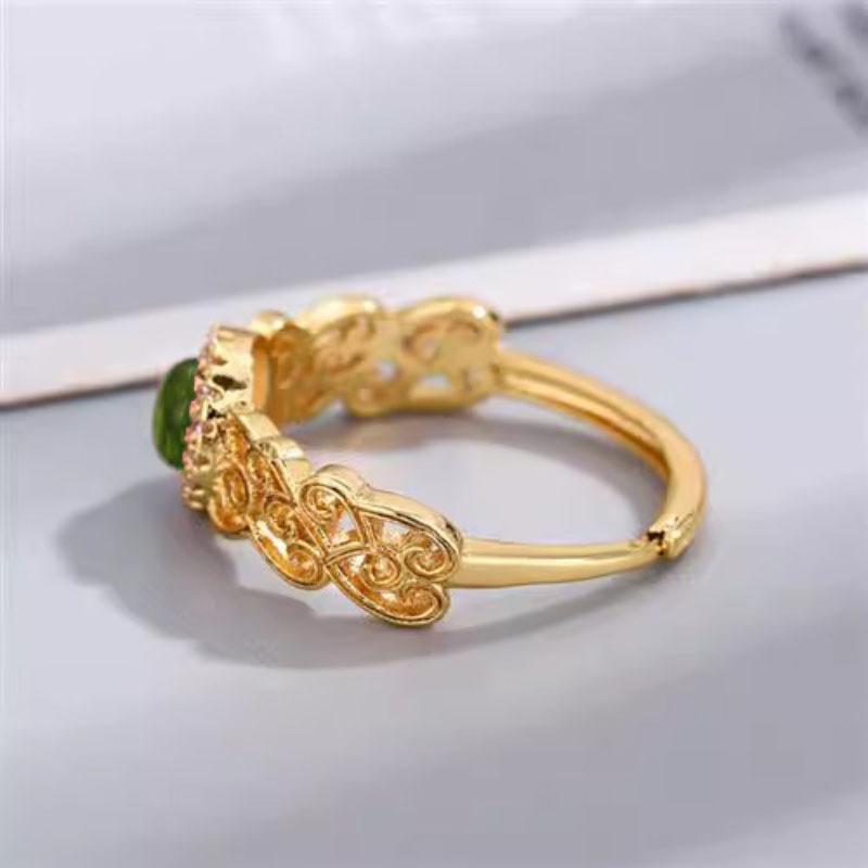 Stunning Vintage Lace Hollow Design Ring For Women Unique Stylish Adjustable Fashionable Accessory
