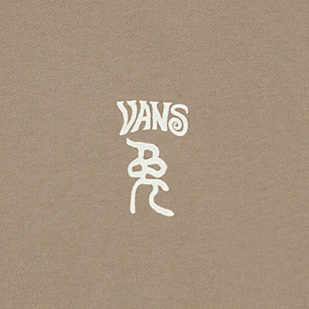 Vans Patchwork Letter And Bunny Print Crew Neck Sweatshirt Women Tops Light-Brown VN0008YBYEH