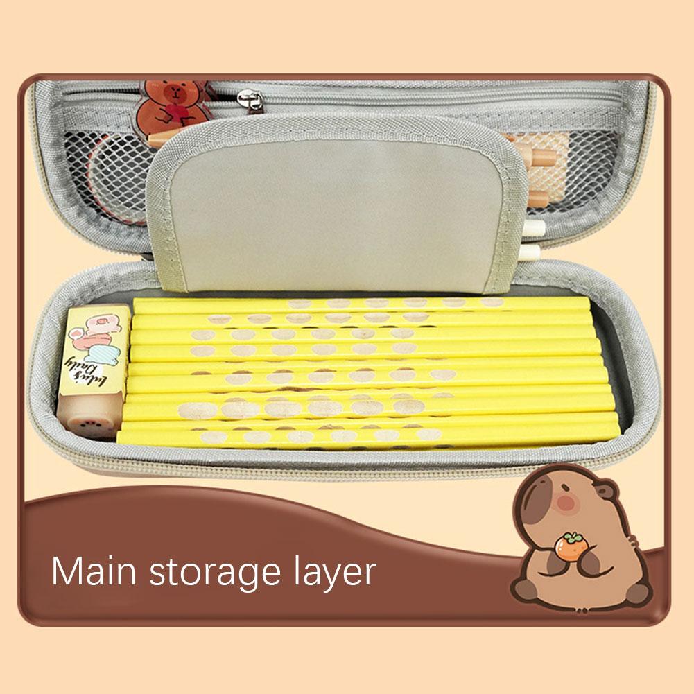 Dustproof Stylish 3D Multifunctional Pencil Case Cute 3D Animal Large Capacity Waterproof Pencil Box for Student Boys Girls