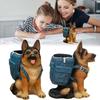 Pen Holder Dog Resin Crafts Home Study Desk Pen Storage Cute Dog Sculpture Ornaments
