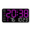 Large Display Digital Wall Clock Week Date Display Electronic Table Clock LED Alarm Clock  Bedroom