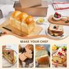 1Pcs Rectangle Loaf Pan with Lid Non Stick Bakeware for Baking Bread Carbon Steel Corrugated Toast Box with Lid Bread Mould