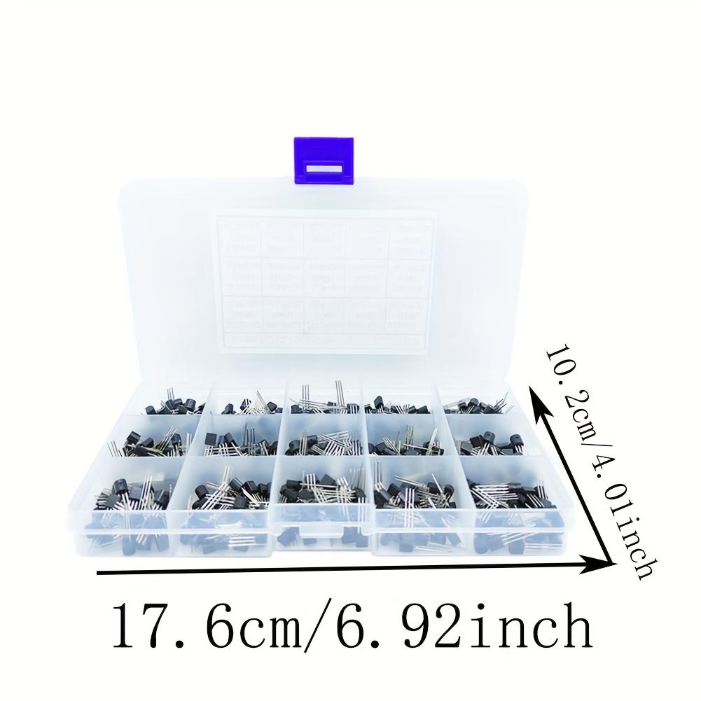 600pcs In Line Transistor NPN TO-92 PNP 2N2222-S9018 Foreign Trade Electronic Components Sample Box