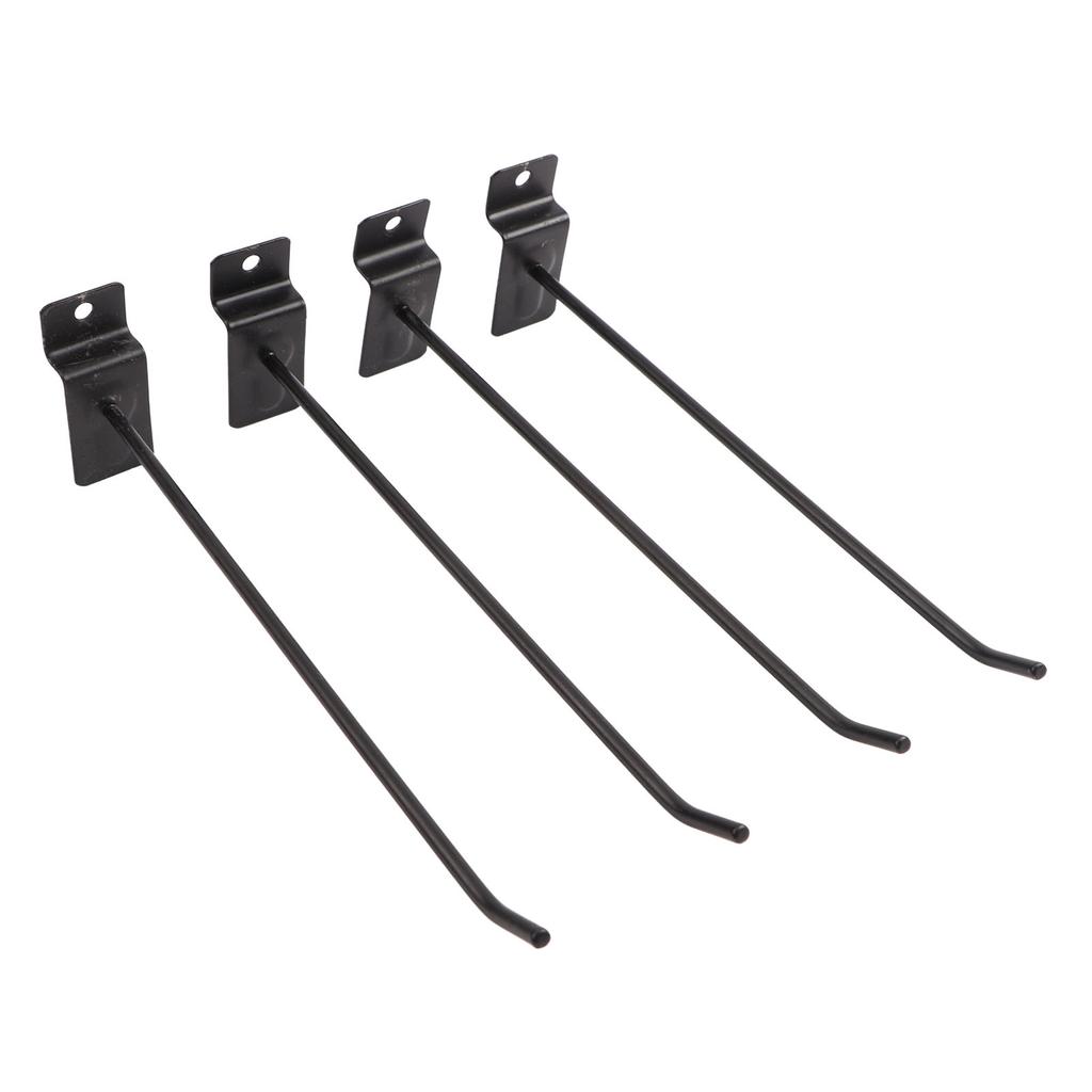 30PCS Panel Hooks Black Slatwall Hanger Thickened Easy Installation Anti Rust Display Pegs for