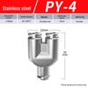 Zhuo Ji Y-Type Stainless Steel Pneumatic Quick Connector - High Pressure, Explosion-Proof, Anti-Corrosion, Anti-Rust.