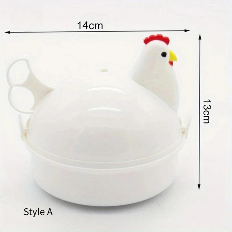 Chicken Shaped Microwave Steamer Mini Home Boiled Soft Boiled Egg Heating Box Kitchen Cooking Egg Gadgets