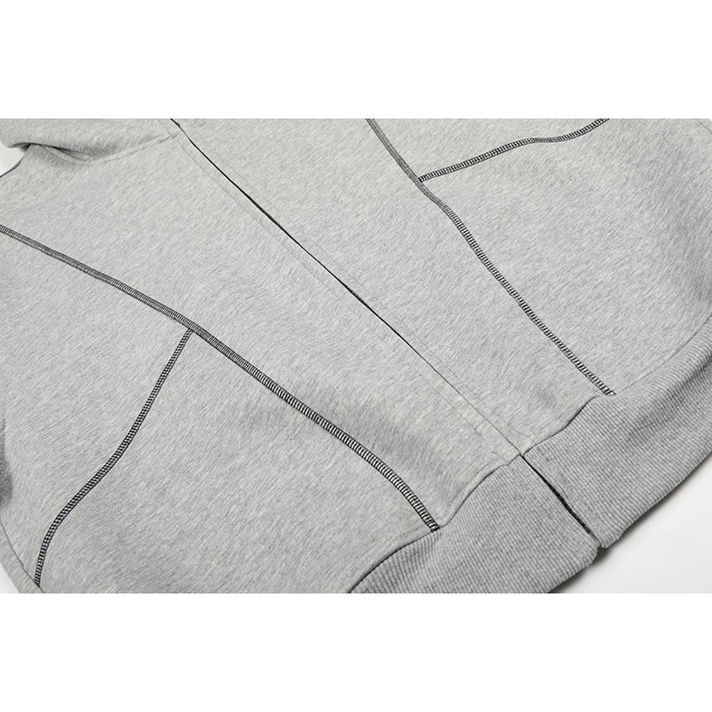 Men's American High Street Blockbuster Hooded Zip-up Cardigan Jacket Is A Textured Hooded Hoodie