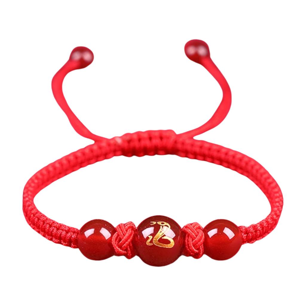 Chinese Snake Red String Bracelet Adjustable Charm Jewelry Luck Braided Rope Bracelet Suitable for Women and Men Present