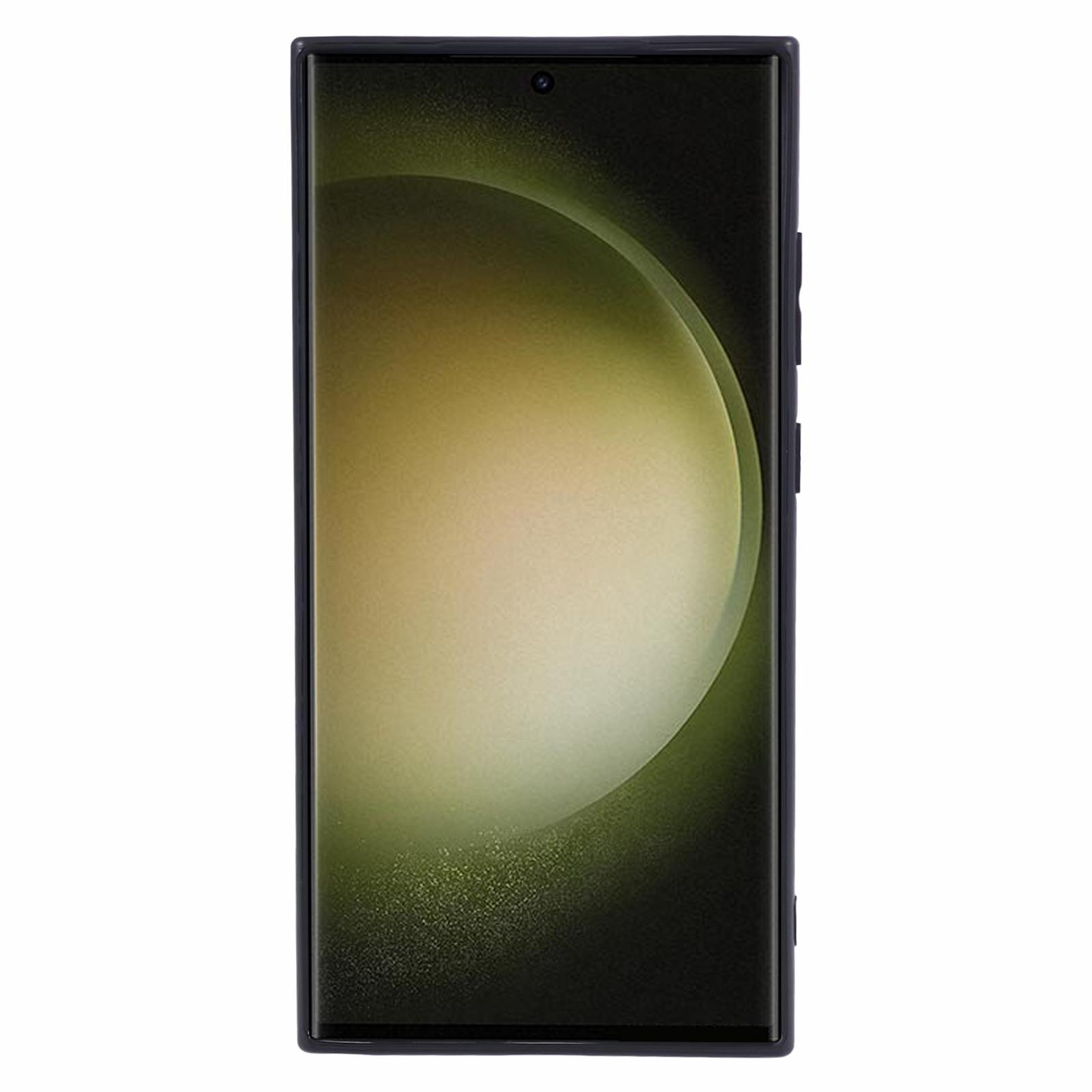 

For Samsung Galaxy S24 Ultra Phone Case Glossy Precise Cutouts TPU Cover Black
