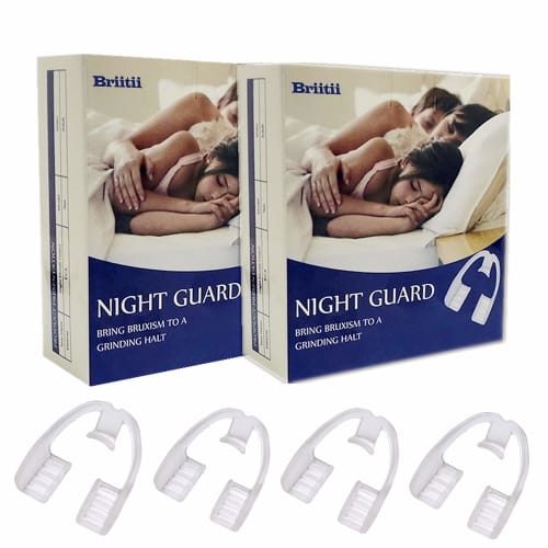 Sleep Noise/Tongue Relief Mouthpiece for Teeth Grinding (Dental Grinding) Silicone Snoring Mouthpiece, Best Snoring Relief Product (Set of 4)