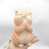 Cartoon Animal Cat Shaped Squeeze Toy Prayer Cat Artificial Doll Squeeze Toy  Ornaments