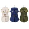 Hundemantel Trench Pet Jacke Herbst Winter Hundekleidung für kleine Hunde Yorkie Gürtel Dekor Welpe Katze Kostüm Pudel Chihuahua Outfits