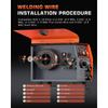 FEIFANKE MIG145 145A Professional Gas Shielded MIG Welder IGBT Inverter with Wire Feeder Solid Wire Flux Core Dual Mode
