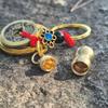 Lucky Amulet Circular Fortune Keychain Evil Spirit Warding Fortune Bag Key Holder