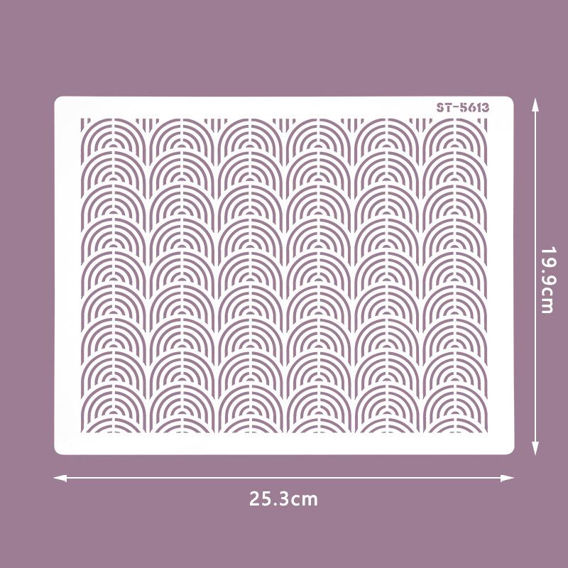 Cake Printing Template, Hollow Plastic Spray Pattern Mold, DIY Powder Sieve, Baking Decoration, Cake Lace Mounting Tool