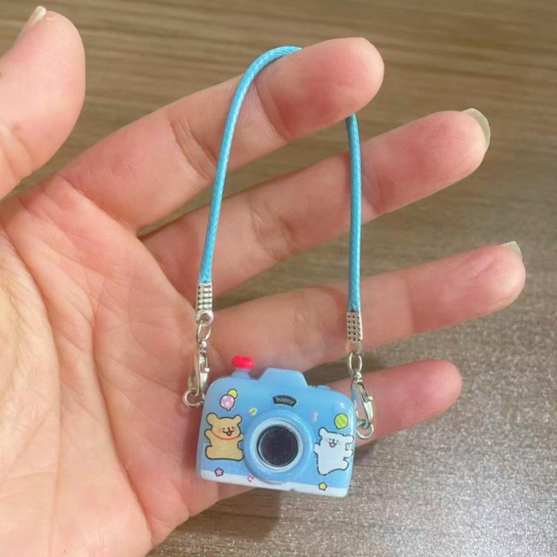 Dollhouse Miniature Cartoon Dog Crossbody Camera Bag for OB11 Doll