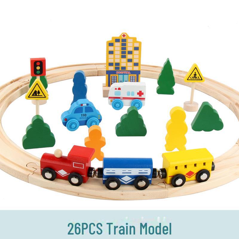 Thomas Magnetic Wooden Train Set: Educational Electric Toy Locomotive for Kids