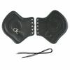 Motorcycle Universal Black Leather Heat Saddle Shield Deflector For Harley Sportster Touring Softail Breakout Dyna Honda Yamaha